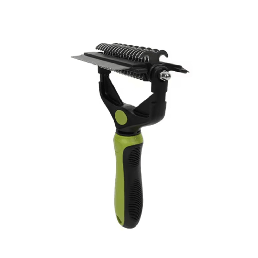 FurFlow 3in1 Deshedding Brush For Dogs Cats 1
