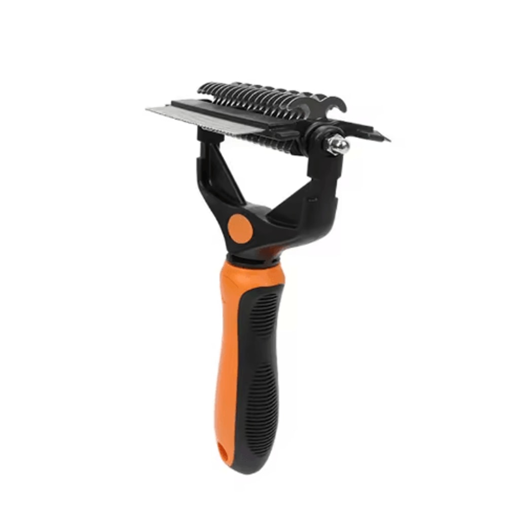 FurFlow 3in1 Deshedding Brush For Dogs Cats 2