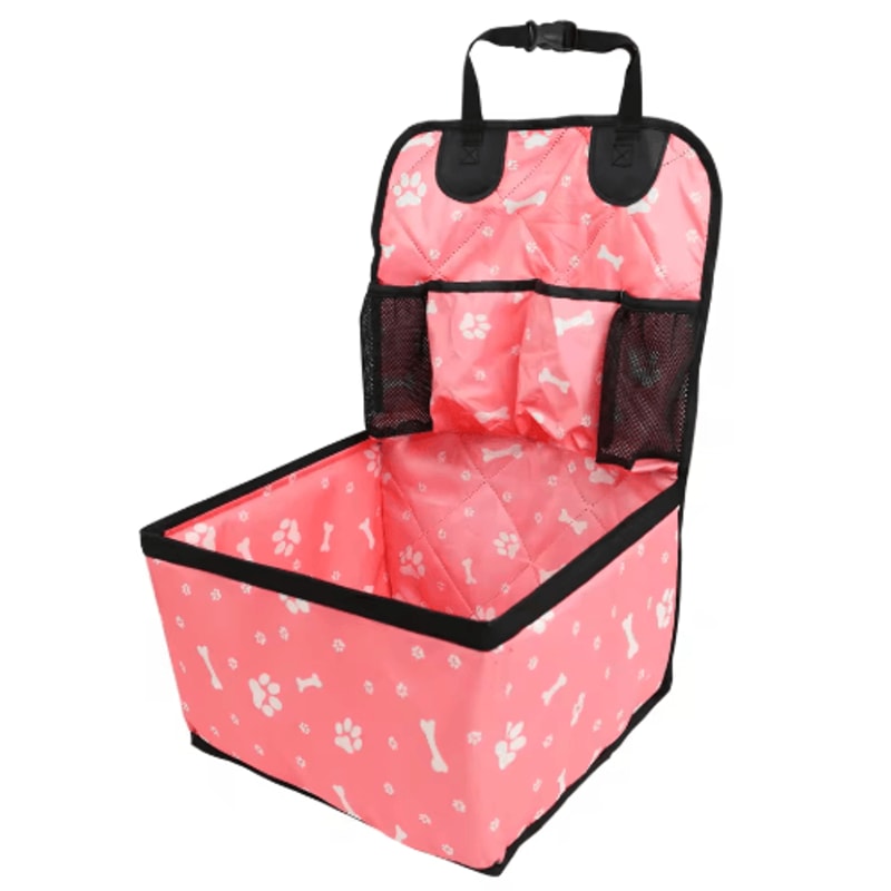 SafeRide Travel Dog Car Seat With Storage Pockets For Small Medium Dogs 1