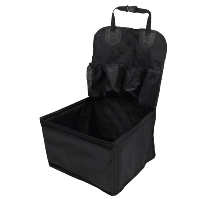SafeRide Travel Dog Car Seat With Storage Pockets For Small Medium Dogs 2