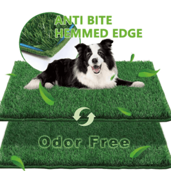 freshpatch pro dog potty training mat with reusable artificial grass