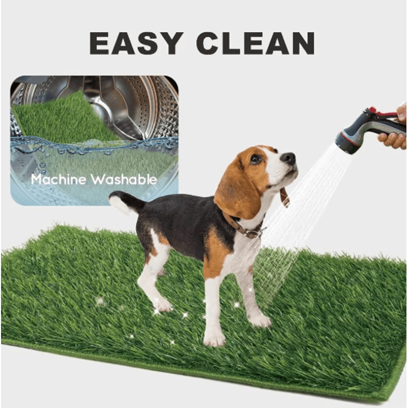 FreshPatch Pro Dog Potty Training Mat With Reusable Artificial Grass 6