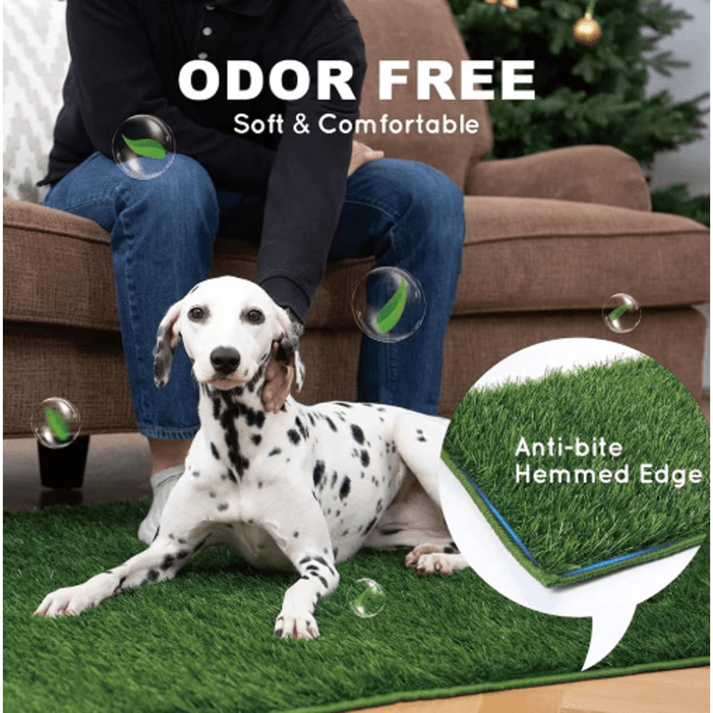 FreshPatch Pro Dog Potty Training Mat With Reusable Artificial Grass 8