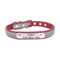 PawSignature Personalized Leather Dog Collar With Custom Engraved Name Plate 4