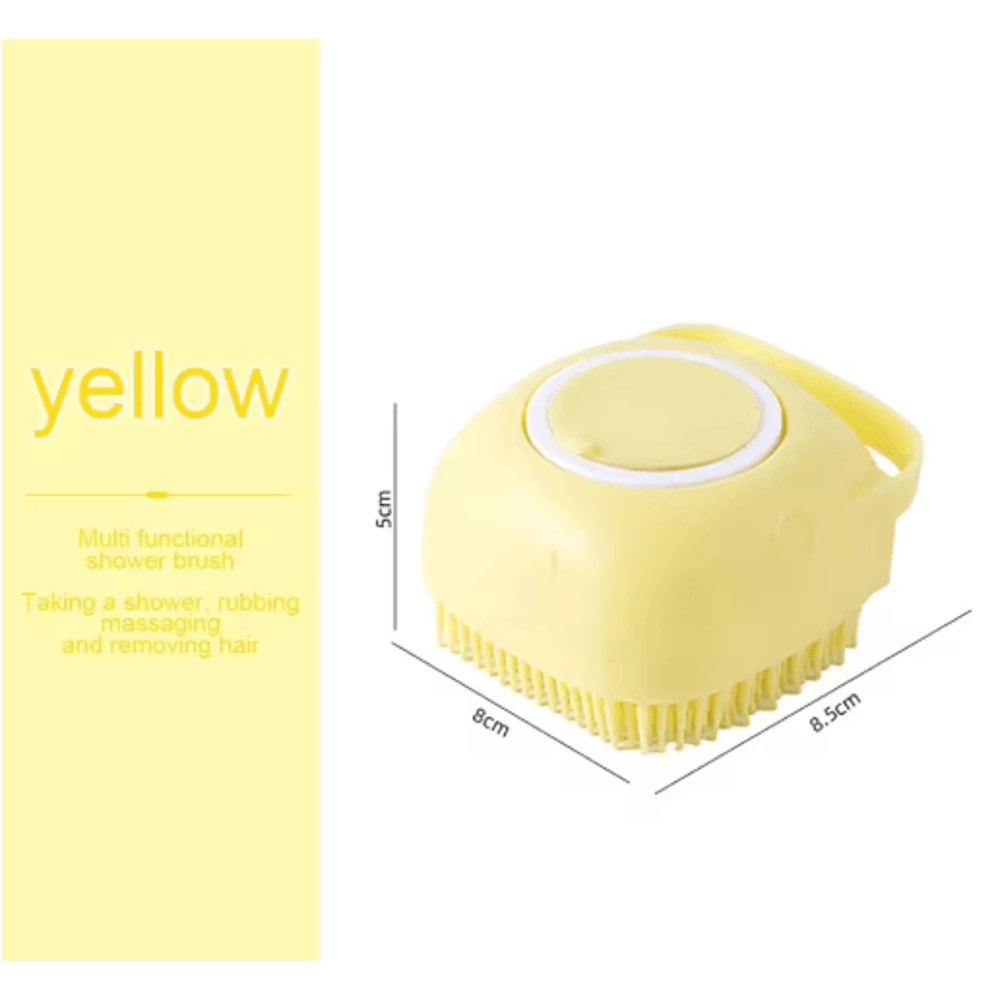 SoftSpa Silicone Pet Bath Brush For Dogs Cats 1