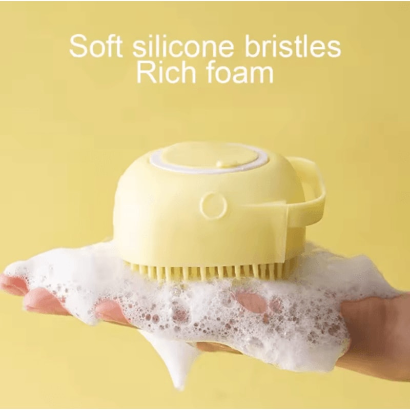 SoftSpa Silicone Pet Bath Brush For Dogs Cats 4