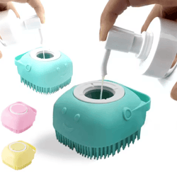 softspa silicone pet bath brush for dogs & cats