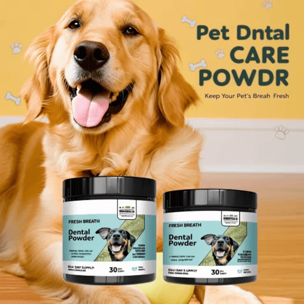 FreshMint Herbal Pet Teeth Powder For Dogs Cats 0