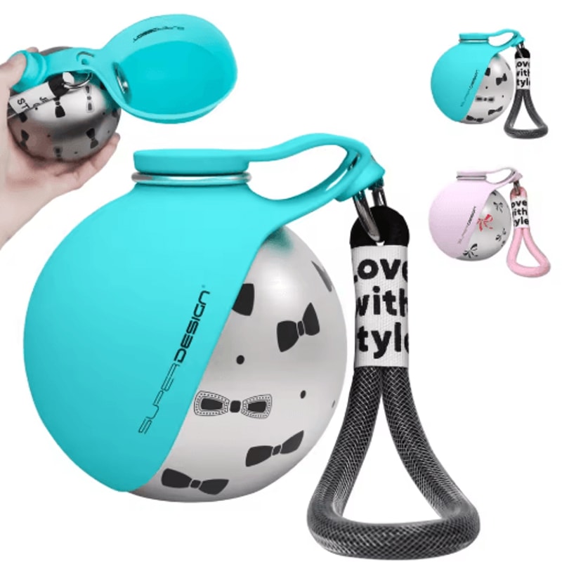 AquaPaws 2in1 Dog Water Bottle For Travel Outdoor Adventures 3