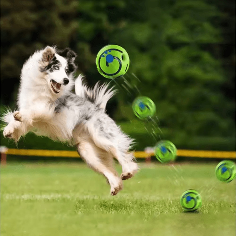 GiggleRoll Interactive Dog Toy Ball With Fun Wobble Sounds 5