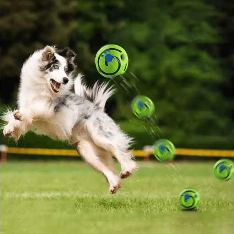 GiggleRoll Interactive Dog Toy Ball With Fun Wobble Sounds 5