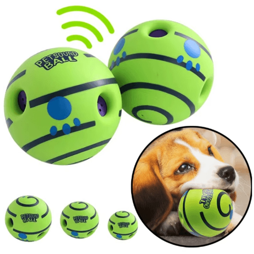 GiggleRoll Interactive Dog Toy Ball With Fun Wobble Sounds 0