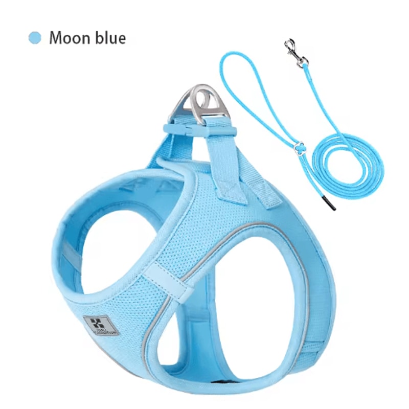 SafeStride Reflective Dog Harness Leash Set For Small Medium Pets 1
