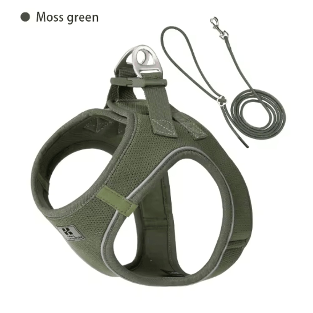 SafeStride Reflective Dog Harness Leash Set For Small Medium Pets 9