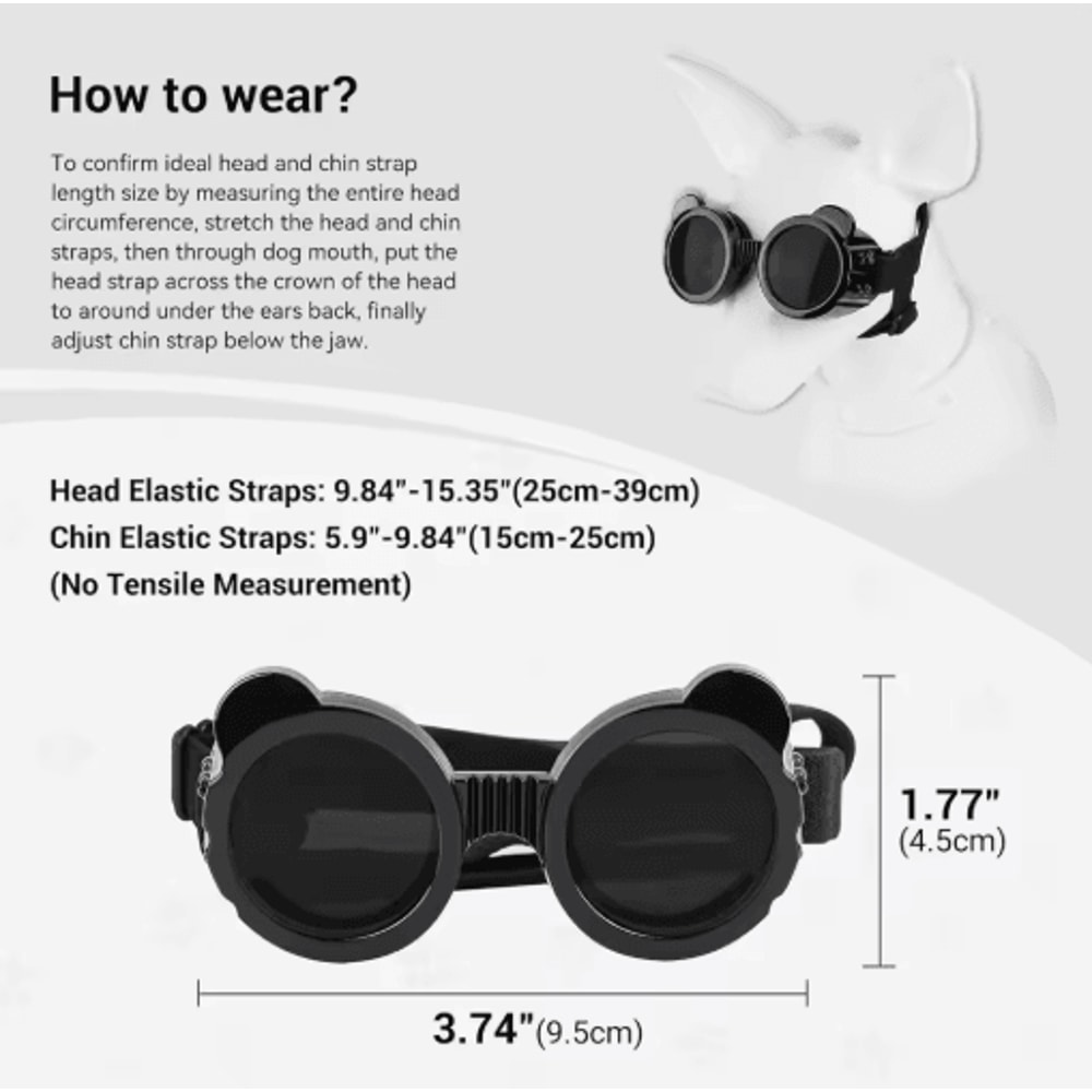 TrailShield Waterproof Dog Goggles For Small Dogs Outdoor Adventures 6