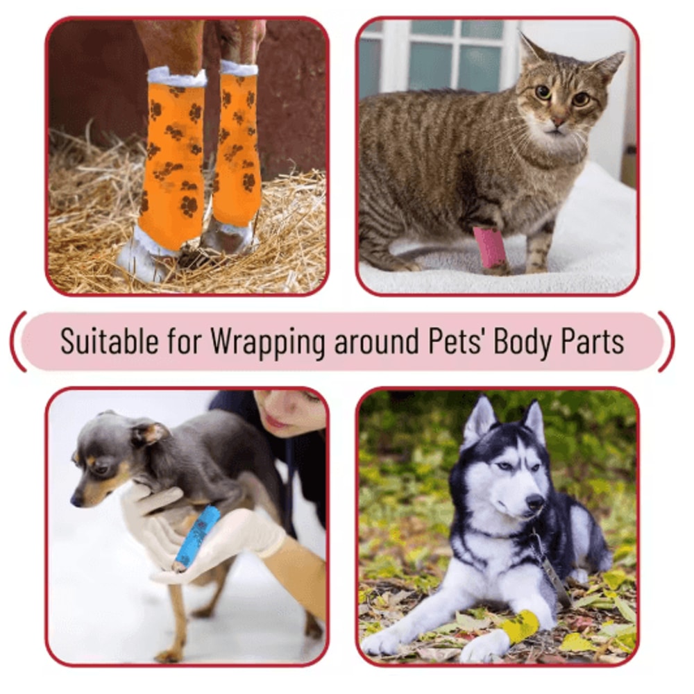 FlexCare Self Adhesive Pet Bandage Wrap For Dogs Cats 17