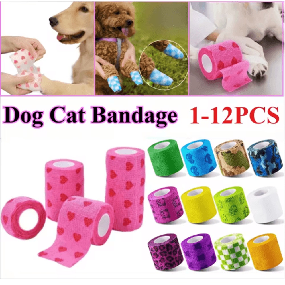 FlexCare Self Adhesive Pet Bandage Wrap For Dogs Cats 0