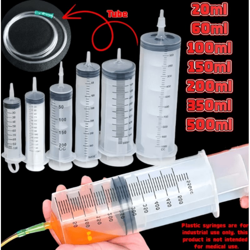 PrecisionFlow Multi Use Pet Feeding Syringe With Flexible Hose 0