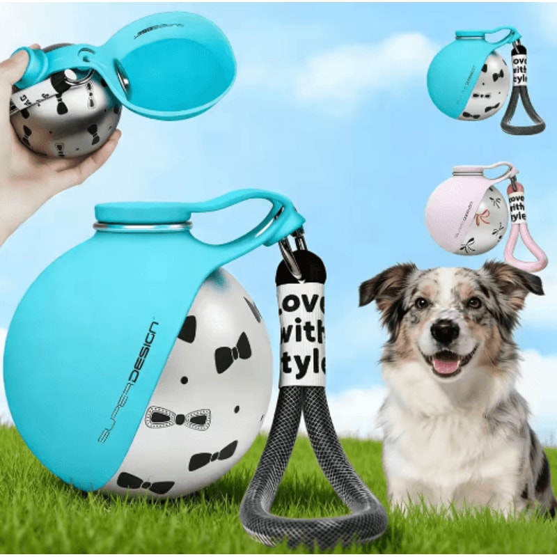 HydroTrail Portable Dog Water Bottle With Folding Drinking Cup 0