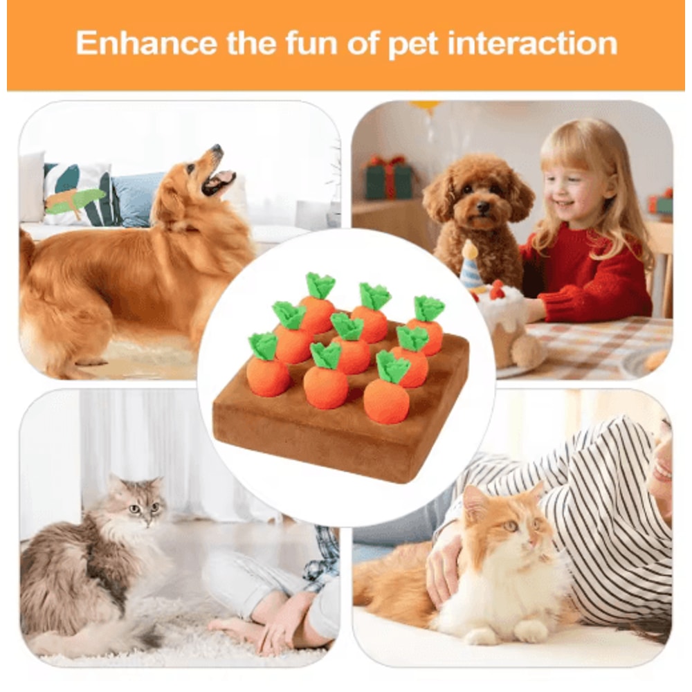 SniffHarvest Interactive Dog Snuffle Mat For Mental Enrichment Slow Feeding 2