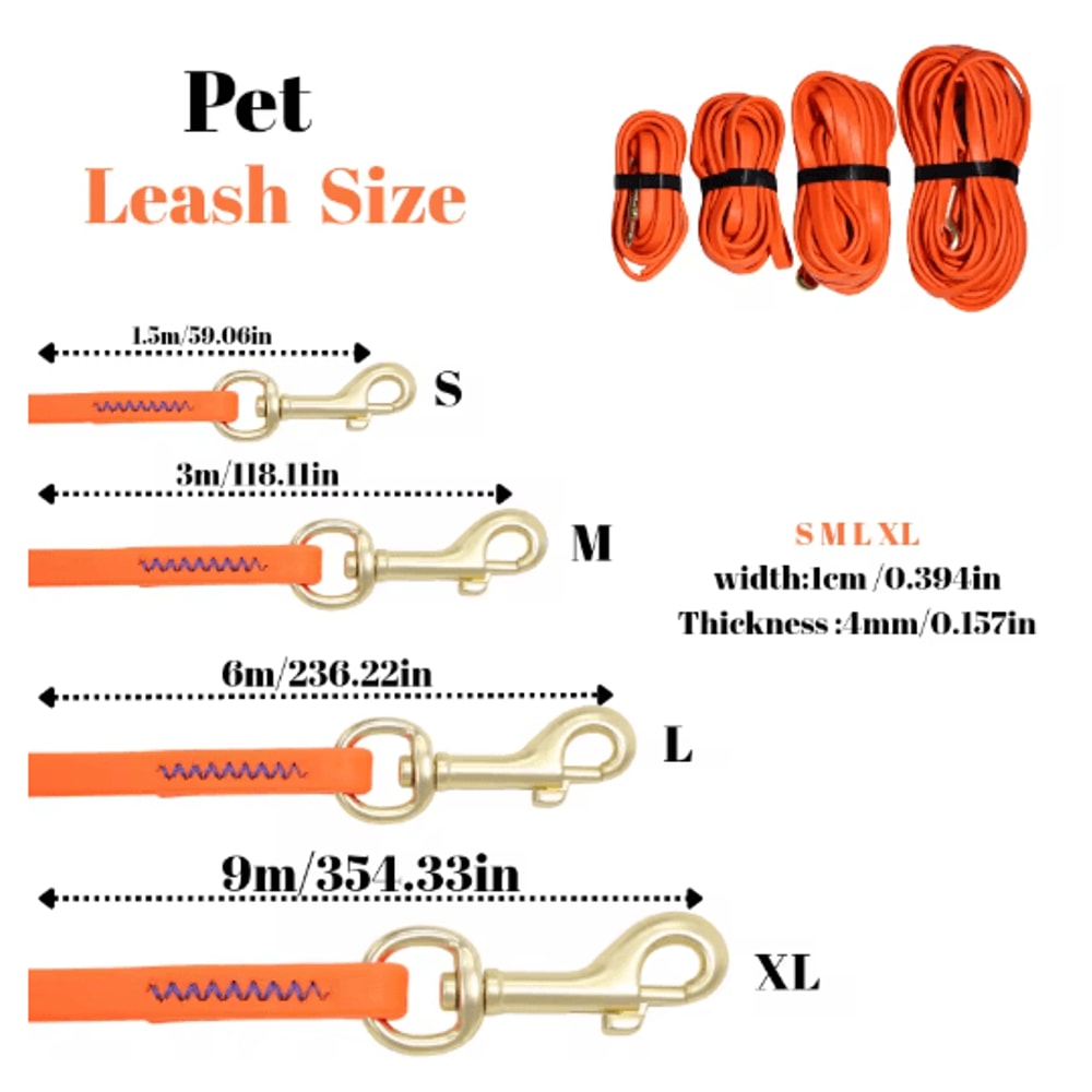 TrailTough Waterproof Dog Training Leash For Small Medium Large Dogs 10