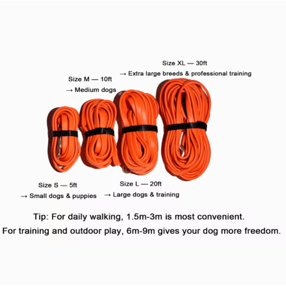 TrailTough Waterproof Dog Training Leash For Small Medium Large Dogs 9