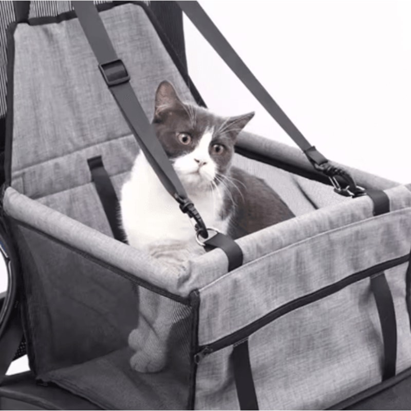 Travel Nest Foldable Dog Car Seat Cover Safety Hammock 14