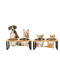 Comfort Dine Raised Cat Bowl Stand With Tilted Stainless Steel Feeding Bowls 4
