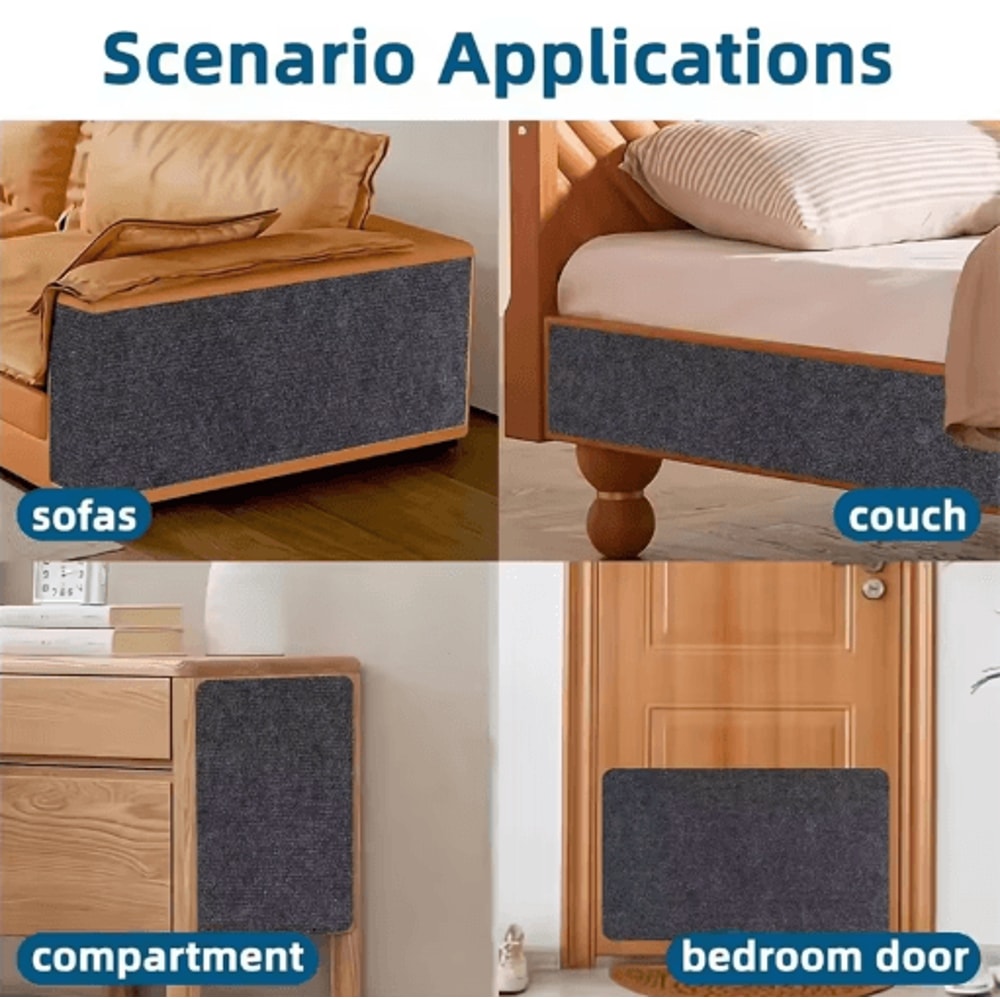 ScratchGuard SelfAdhesive Cat Scratcher Mat For Sofa Furniture Protection 8