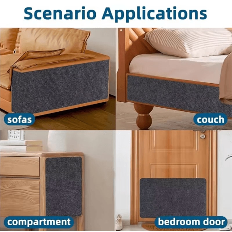 ScratchGuard SelfAdhesive Cat Scratcher Mat For Sofa Furniture Protection 8