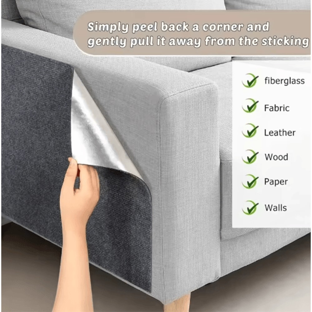 ScratchGuard SelfAdhesive Cat Scratcher Mat For Sofa Furniture Protection 11