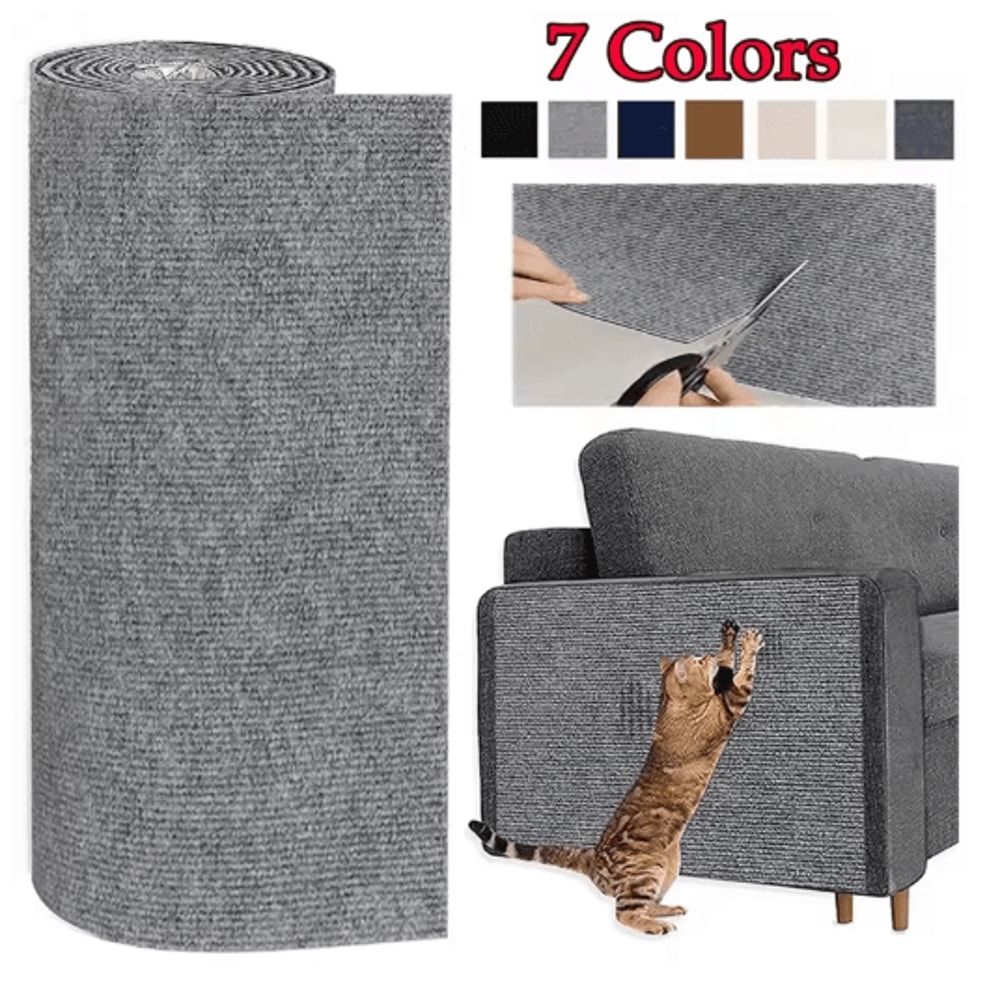 ScratchGuard SelfAdhesive Cat Scratcher Mat For Sofa Furniture Protection 0