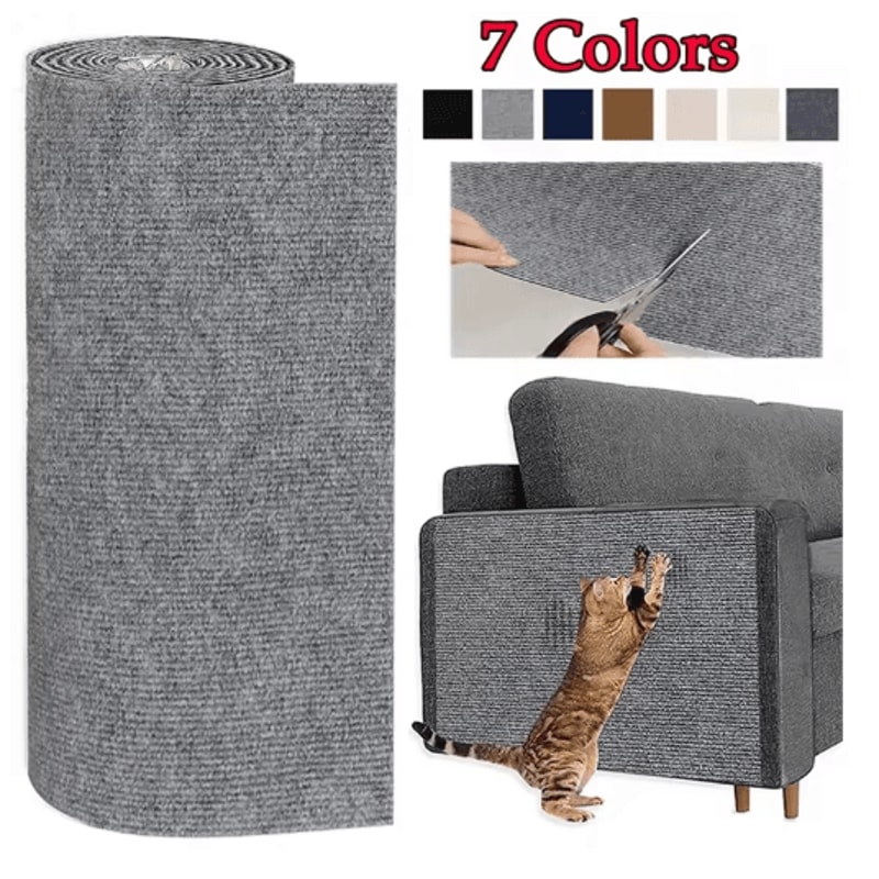 ScratchGuard SelfAdhesive Cat Scratcher Mat For Sofa Furniture Protection 0