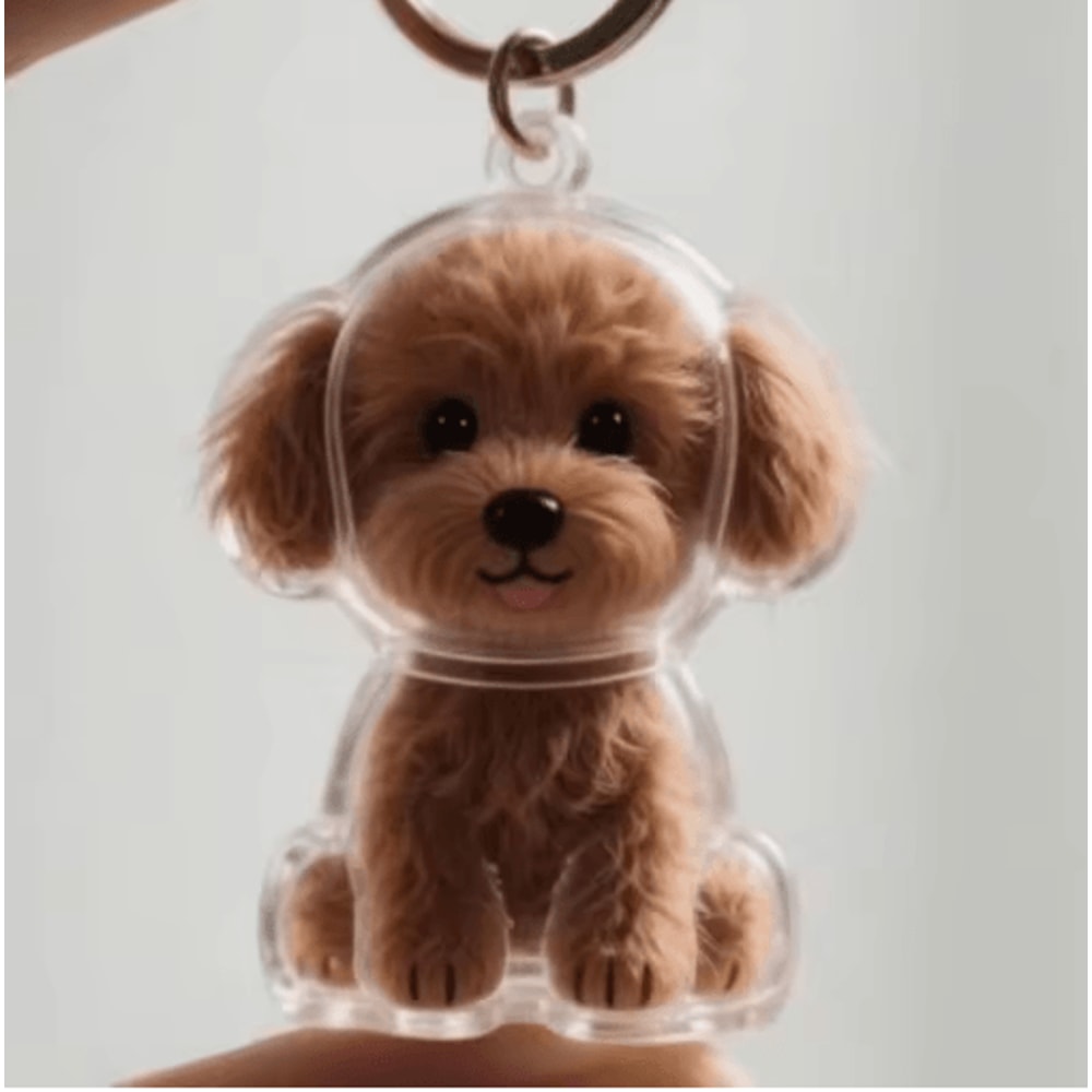 FurKeepsake Personalized Dog Hair Keychain Memory Pendant Set 16