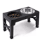 ElevaDine Adjustable Raised Dog Feeder With Double Stainless Steel Bowls 1