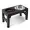 ElevaDine Adjustable Raised Dog Feeder With Double Stainless Steel Bowls 1