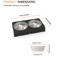 ElevaDine Adjustable Raised Dog Feeder With Double Stainless Steel Bowls 4