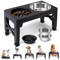 ElevaDine Adjustable Raised Dog Feeder With Double Stainless Steel Bowls 0
