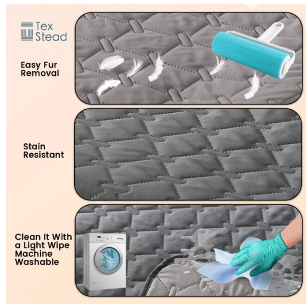 CozyShield Waterproof Dog Bed Cover For Sofas Furniture Protection 5
