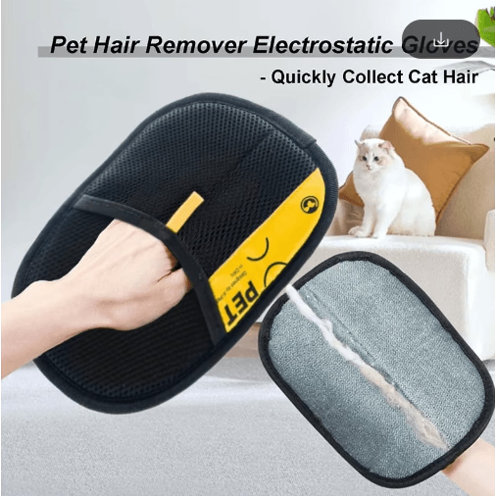 FurSweep 2in1 Pet Hair Remover Grooming Glove Lint Roller 6