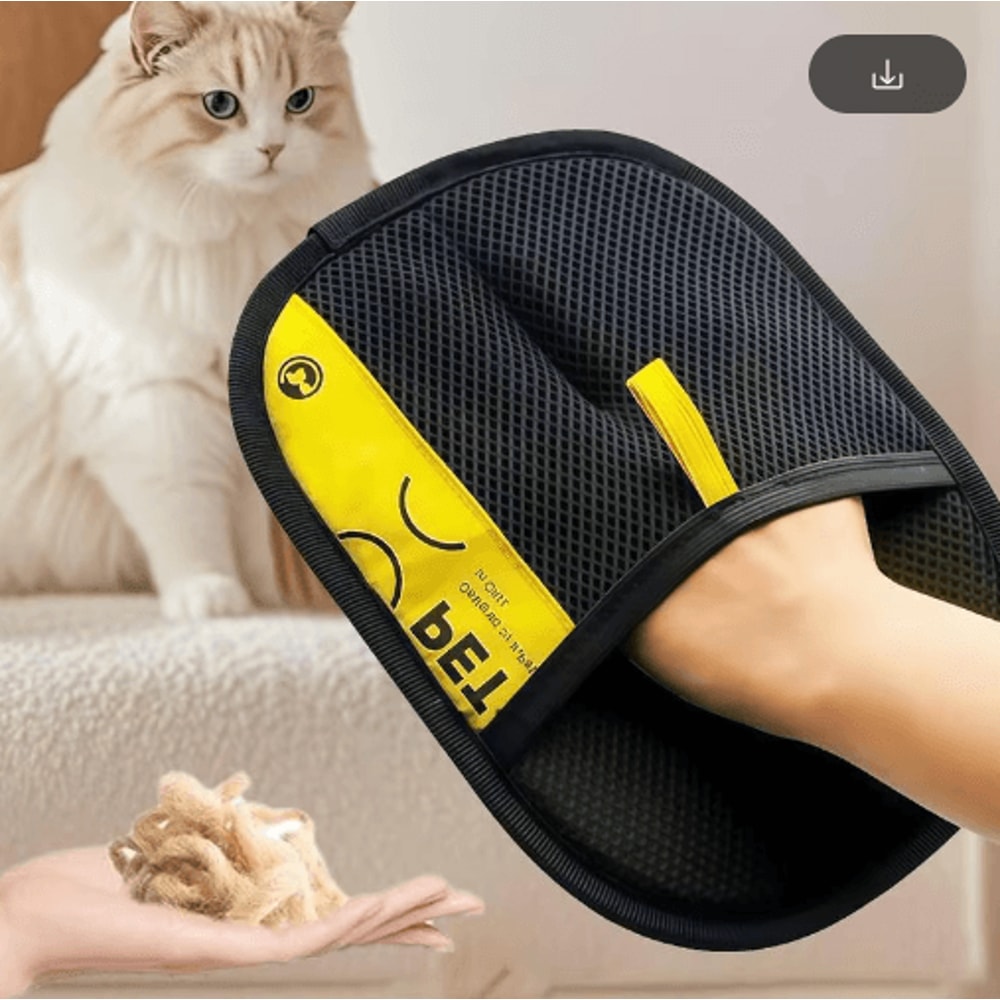 FurSweep 2in1 Pet Hair Remover Grooming Glove Lint Roller 8