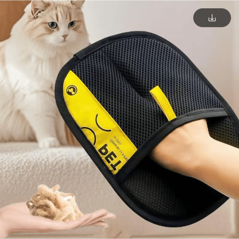 FurSweep 2in1 Pet Hair Remover Grooming Glove Lint Roller 8