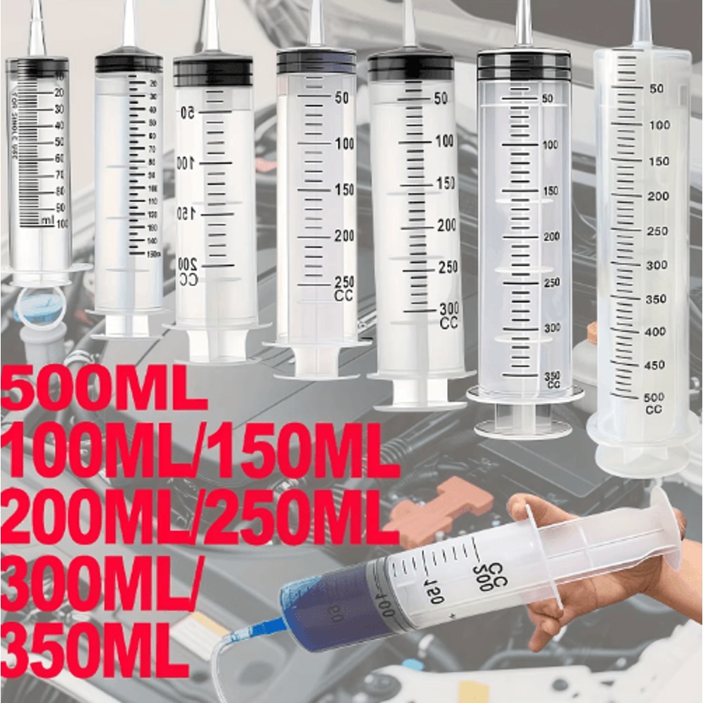 AutoFlow MultiUse Fluid Transfer Syringe Set For Car Maintenance 10
