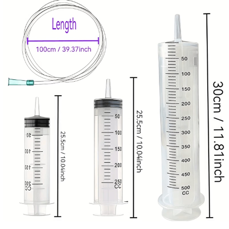 AutoFlow MultiUse Fluid Transfer Syringe Set For Car Maintenance 9