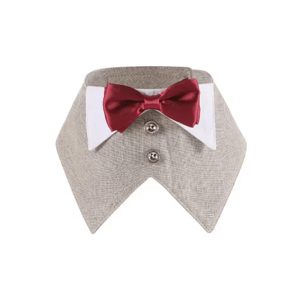Sucado Elegant Dog Tuxedo Bandana For Weddings Special Occasions 1
