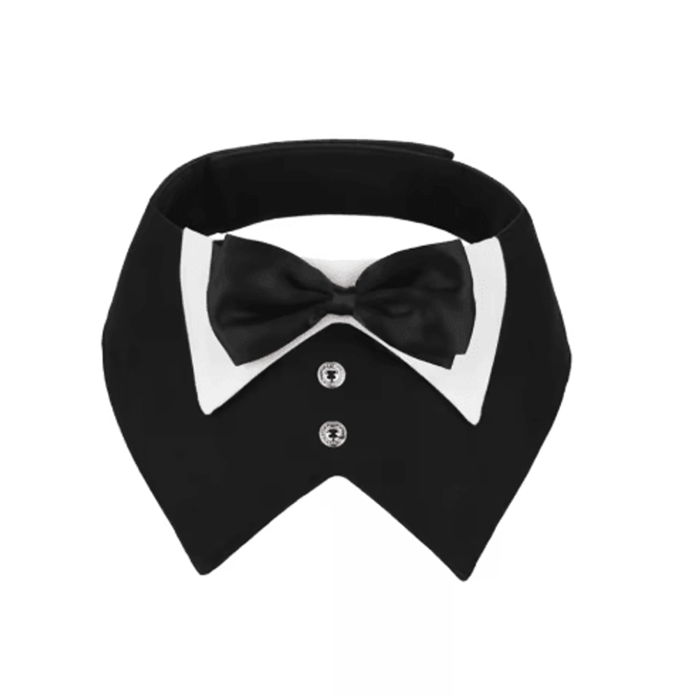 Sucado Elegant Dog Tuxedo Bandana For Weddings Special Occasions 4
