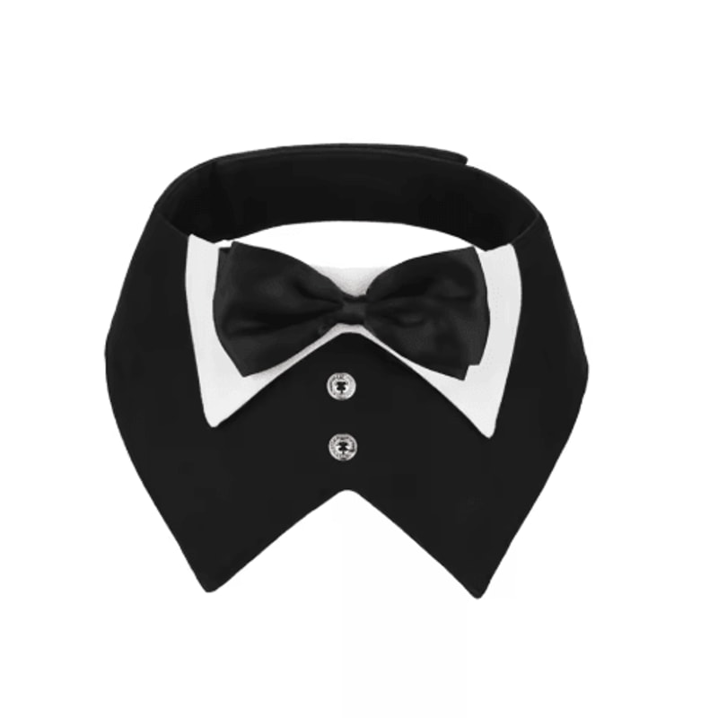 Sucado Elegant Dog Tuxedo Bandana For Weddings Special Occasions 4