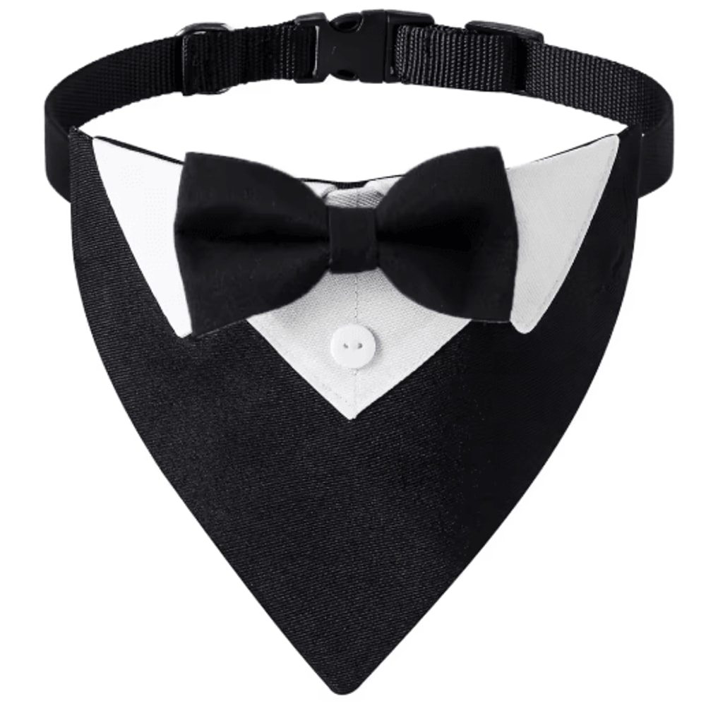 Sucado Elegant Dog Bow Tie Collar For Weddings Special Events 3