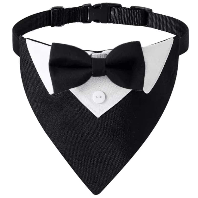 Sucado Elegant Dog Bow Tie Collar For Weddings Special Events 3