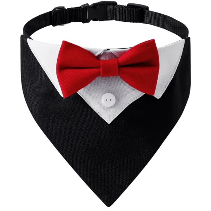 Sucado Elegant Dog Bow Tie Collar For Weddings Special Events 4